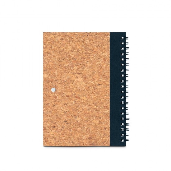 Caderno B6 com capa rígida em cortiça e rPET Personalizado